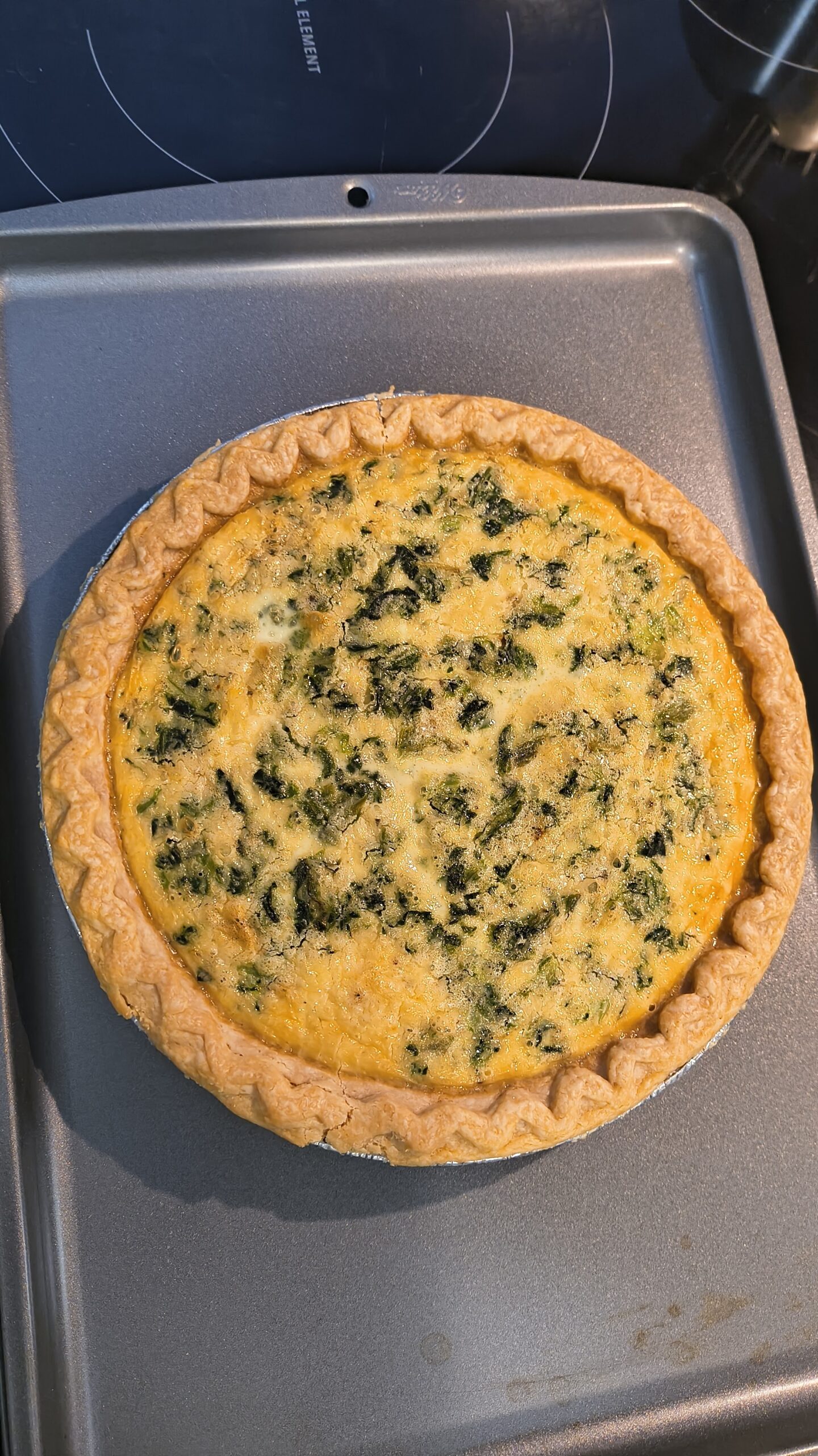 Let’s Use Up Our Eggs: Spinach Quiche Recipe